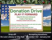 Donation Drive PLAY IT FORWARD